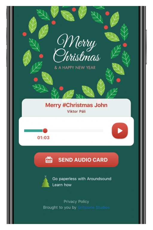 Holiday Greetings Take an Eco-Friendly Turn With Top-Rated Audio Recording App
