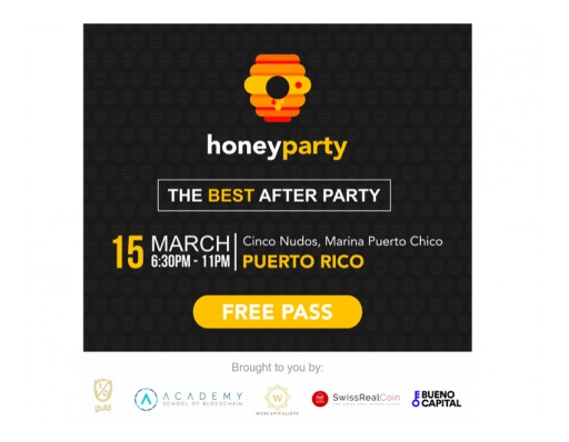 Cryptocurrency Honey Party in Marina Puerto Chico Thursday, March 15, Starting at 6:30 P.M.