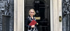 Jurga Zilinskiene, CEO of Guildhawk, at 10 Downing Street for Round Table with PM Boris Johnson  