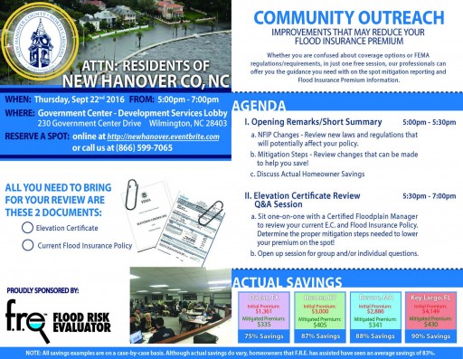 Community Outreach Scheduled for the Residents of New Hanover County, NC.