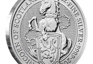 2018 Great Britain 2 oz Silver Queen's Beast (Unicorn of Scotland)