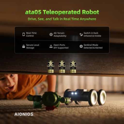 AIONIOS Unveils ata05: Humanized Teleoperated Robot for Drive, See, and Talk in Real Time Anywhere