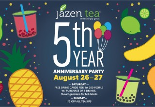 Jazen Tea 5th Year Anniversary