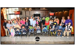 Children and their families at the 2015 Disabilities Awareness Night 