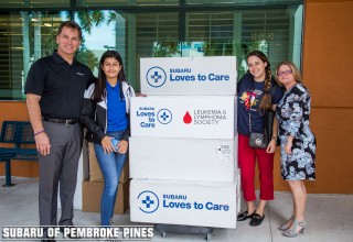 Subaru of Pembroke Pines Teams Up With The Leukemia & Lymphoma Society to Spread  Love, Hope, and Warmth to Cancer Patients and Their Families