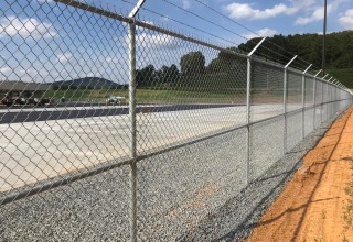 Commercial Fence Installation at ODFL in Cartersville, GA