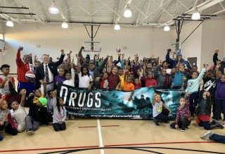 Reaching out to youth with a drug-free message.