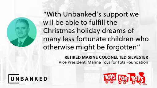 Unbanked Teams Up With Toys for Tots to Enable Crypto Donations