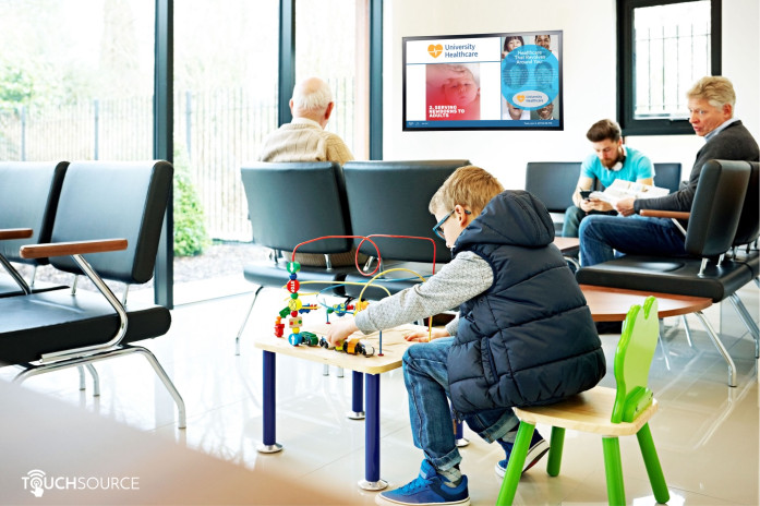 Healthcare Patient Waiting Room and Provider Messaging Boards