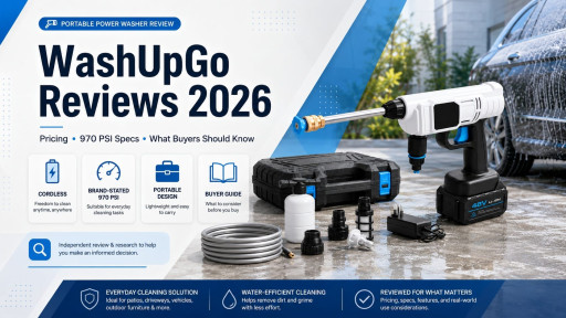 WashUpGo Reviews 2026: Hate Dragging Out the Hose? Could This 970 PSI Cordless Washer Be the Cleaning Upgrade You've Been Waiting For?
