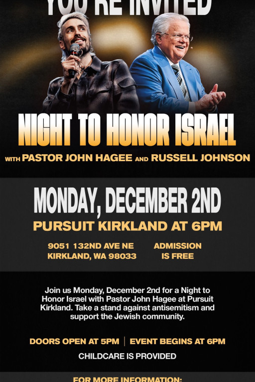 Pursuit Church Invites You to "A Night to Celebrate Israel"