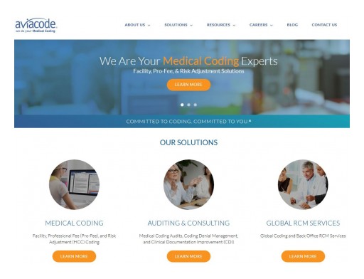 Aviacode Launches New Corporate Website Showcasing  Breadth of Medical Coding, Auditing, and Global RCM Services