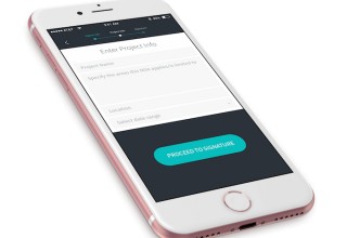 iPhone -- Enter project and signee info