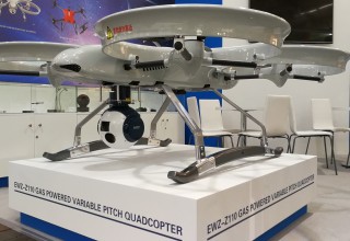 EWZ-Z110 Gas Engined Quadrotor in Hannover Messe