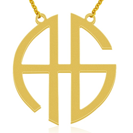 Customized Monogram Necklace