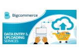 Bigcommerce data entry, bulk product import service