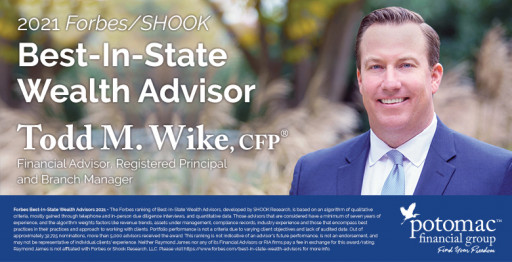 Potomac Financial Group's Todd Wike Named to Forbes' 2021 List of Top Wealth Advisors