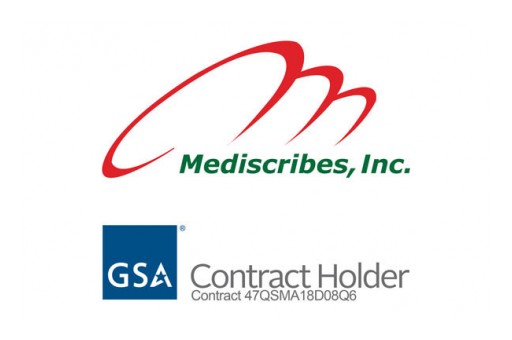 Mediscribes, Inc., Has Been Chosen by the US General Services Administration (GSA) as a Contract Holder for Medical Transcription Services