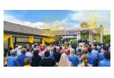 Executives and staff of the Ideal Church of Scientology Mission of Baton Rouge pulled the ribbon, officially opening the stunning new facility.