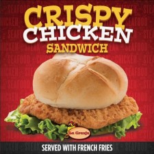 Inquire about the Wildly Popular Crispy Chicken Sandwich with French Fries at La Granja Osceola