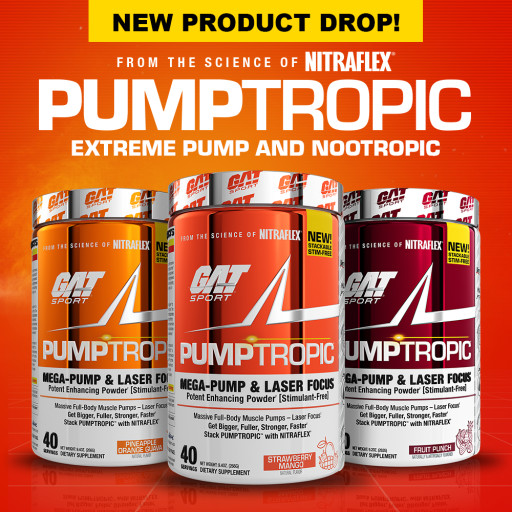 GAT SPORT Releases a New Stim-Free Pre-Workout - PUMPTROPIC