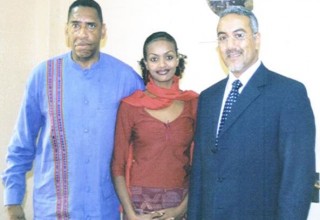 Anthony "Amp" Elmore travel to Kenya in January of 2005. He stopped by the office of Najib Balala to thank him for come to Memphis in April of 2004.