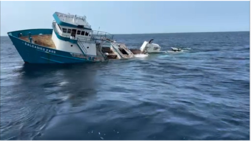 Former Menhaden Vessel F/V Calcasieu Pass Begins Second Life as Artificial Reef Off Delaware