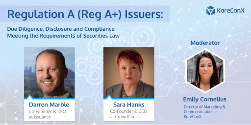 Webinar Brings Together Top Reg A+ Lawyer and Issuance Platform on April 30