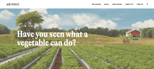 Ark Foods Launches New Website Celebrating Vegetables