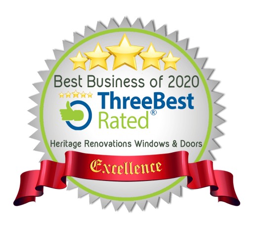 Canada's Leading Window Company Heritage Renovations Windows & Doors Wins Three Best Rated® Award 2020