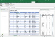 This image shows the SQL Spreads Excel Add-In