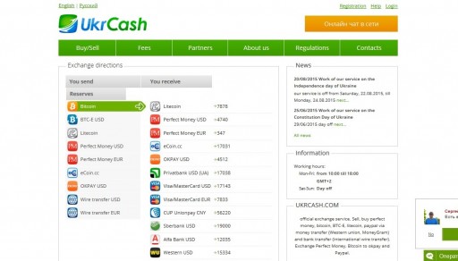 Bitcoin Exchange UkrCash Has Over 10 Years Experience in the Electronic Currency Industry