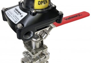 Manual Limit Switch- Stainless Steel 3-piece Ball Valve
