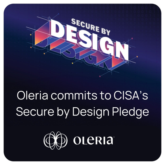 Oleria commits to CISA's Secure by Design Pledge