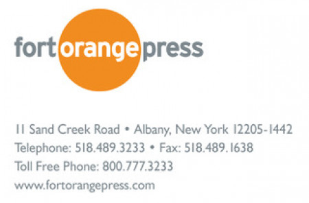 Fort Orange Press Logo and Contact Inforamtion