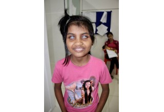 A young girl in need is given the gift of sight after CEM