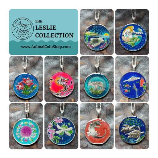 AnimalCoin Releases the Leslie Collection, Featuring Artist-Painted Coin Jewelry