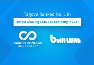 Tagove ranked no. 1 Fastest Growing B2B SaaS Companies in 2017