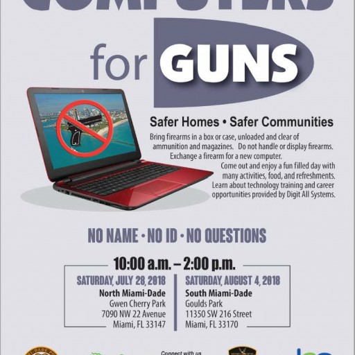 Computers for Guns Exchange in Miami