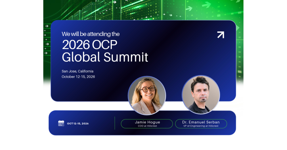 Hillcrest Team to Attend 2026 OCP Global Summit
