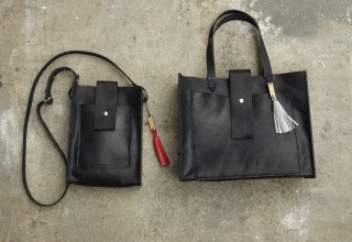 Common Fibers and Sweet Butter Leather Tote and Cross-Body Purses