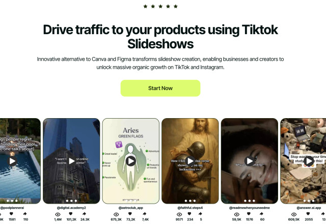 AI Slideshow for Tiktok