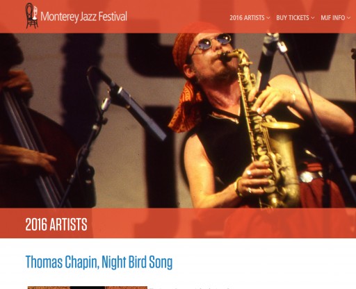 Monterey Jazz Festival 2016 Brings the Late Thomas Chapin Full Circle