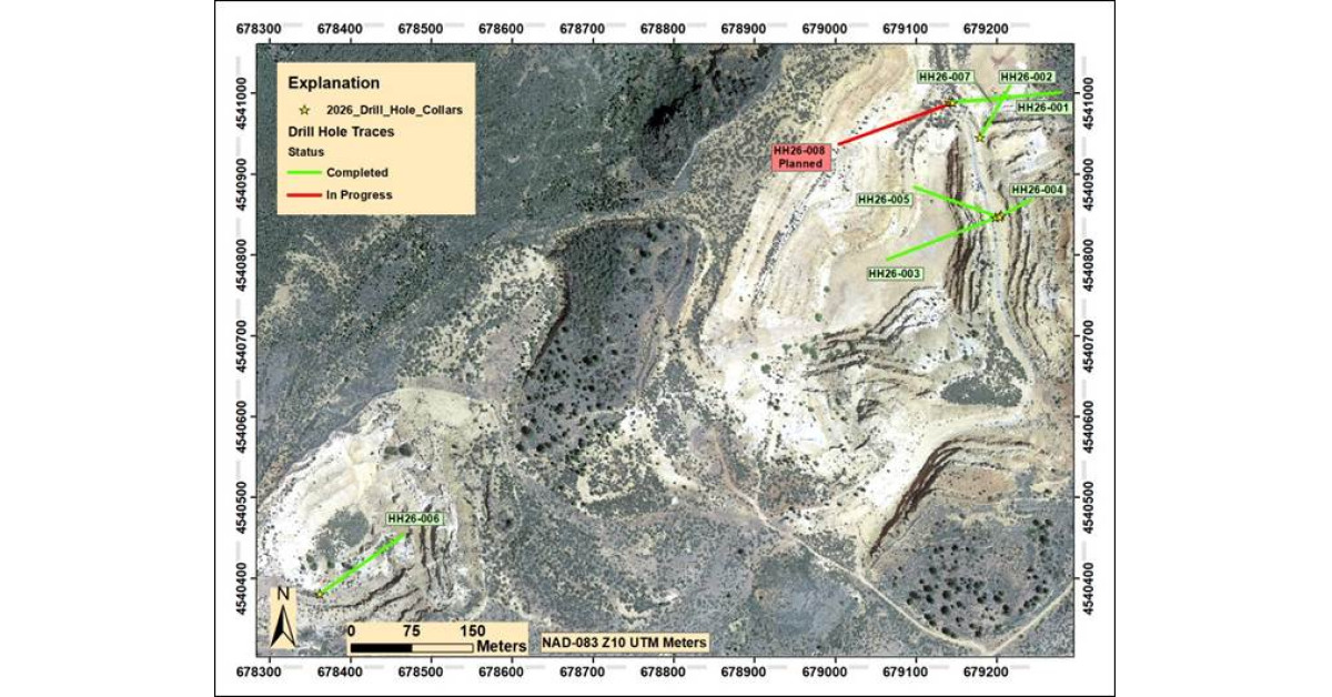 Four Nines Gold Intersects Two Mineralized Zones in First Hayden Hill Drill Hole, Confirming Geological Model