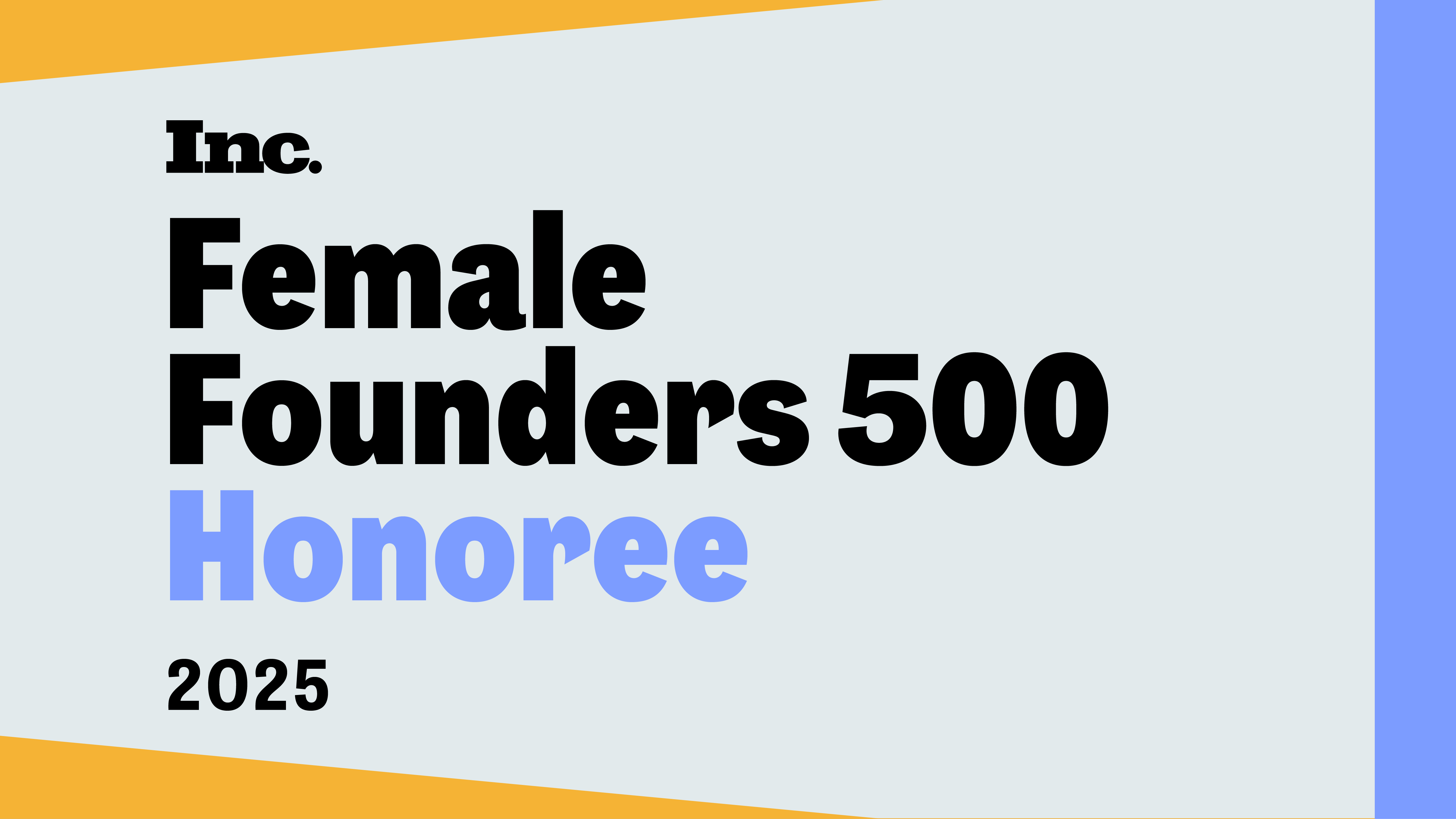 Inc 2025 Female Founders 500