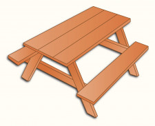 Picnic Bench Fondation