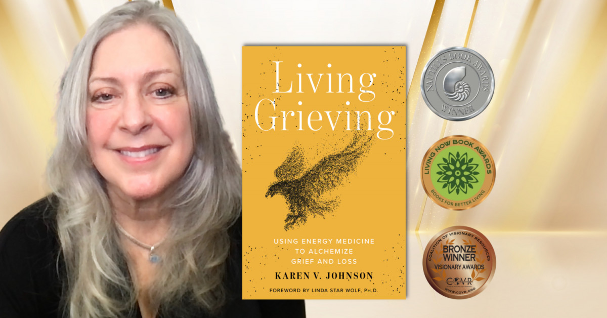 'Living Grieving' by Hay House Author Karen V. Johnson, JD, is a 2022 ...