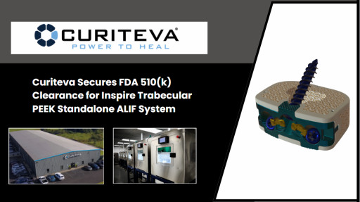 Curiteva(R) Secures FDA 510(k) Clearance for Inspire(R) Trabecular PEEK Standalone ALIF System