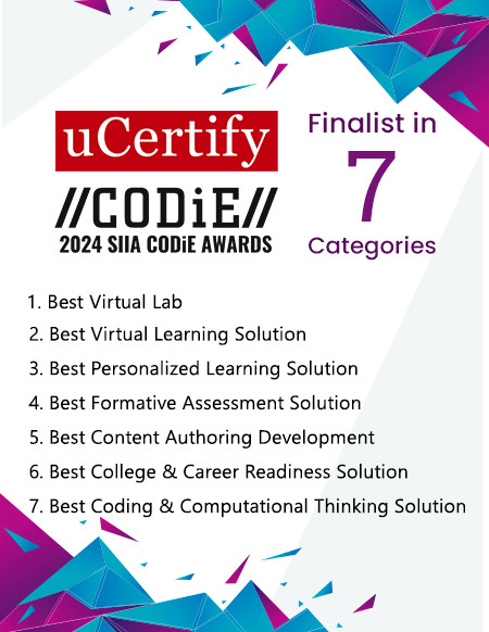 uCertify Named as Finalist in SIIA EdTech CODiE Awards 2024 in 7 Categories