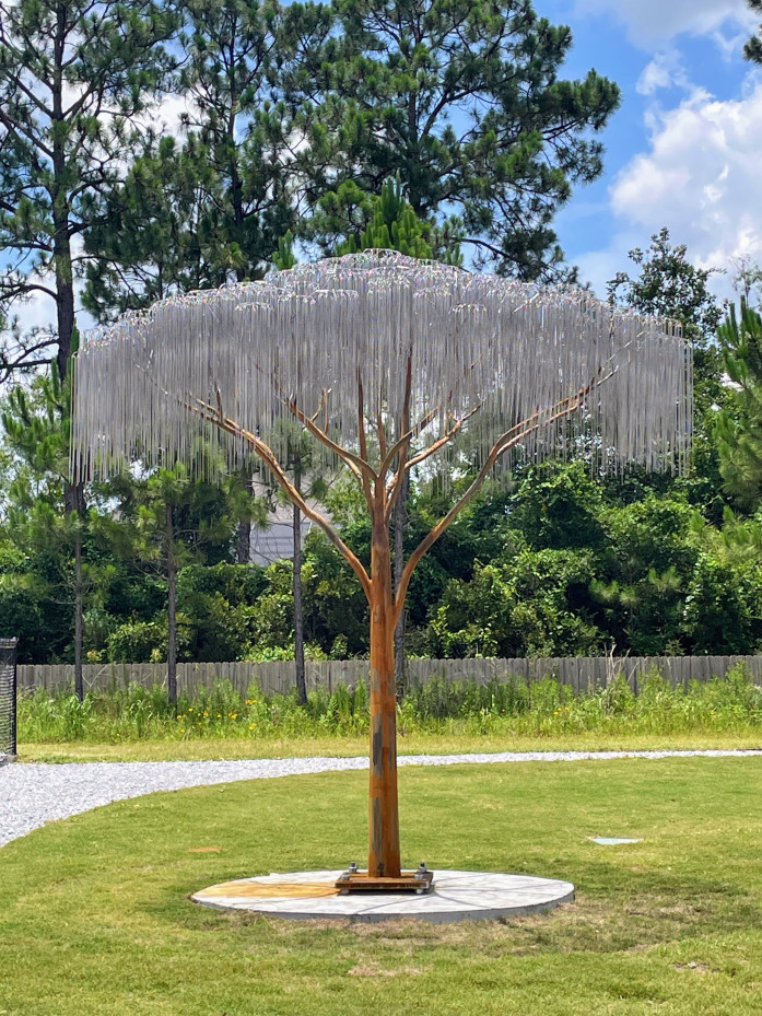 Kinetic tree sculpture